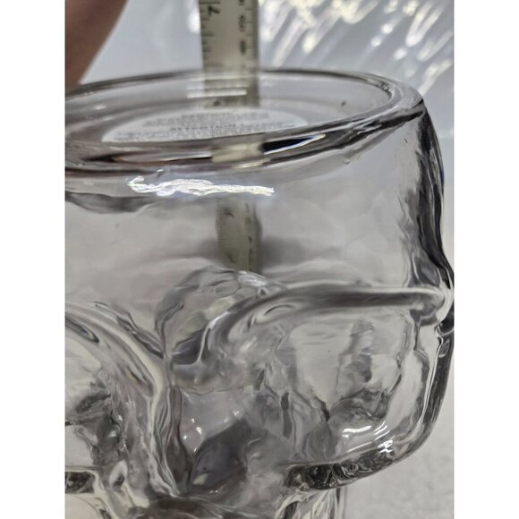 Bath and Body Works 3 Wick Candle Holder Clear Skull with Led Lighting works - Picture 8 of 12